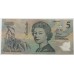 AUSTRALIA 1992 . FIVE 5 DOLLARS BANKNOTE . OVERPRINT . FIRST PREFIX